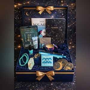 Aquarius Zodiac Self-Care Gift Bundle - Astrology Inspired Gift Set